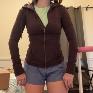 Thin Fitted Brown Lululemon jacket